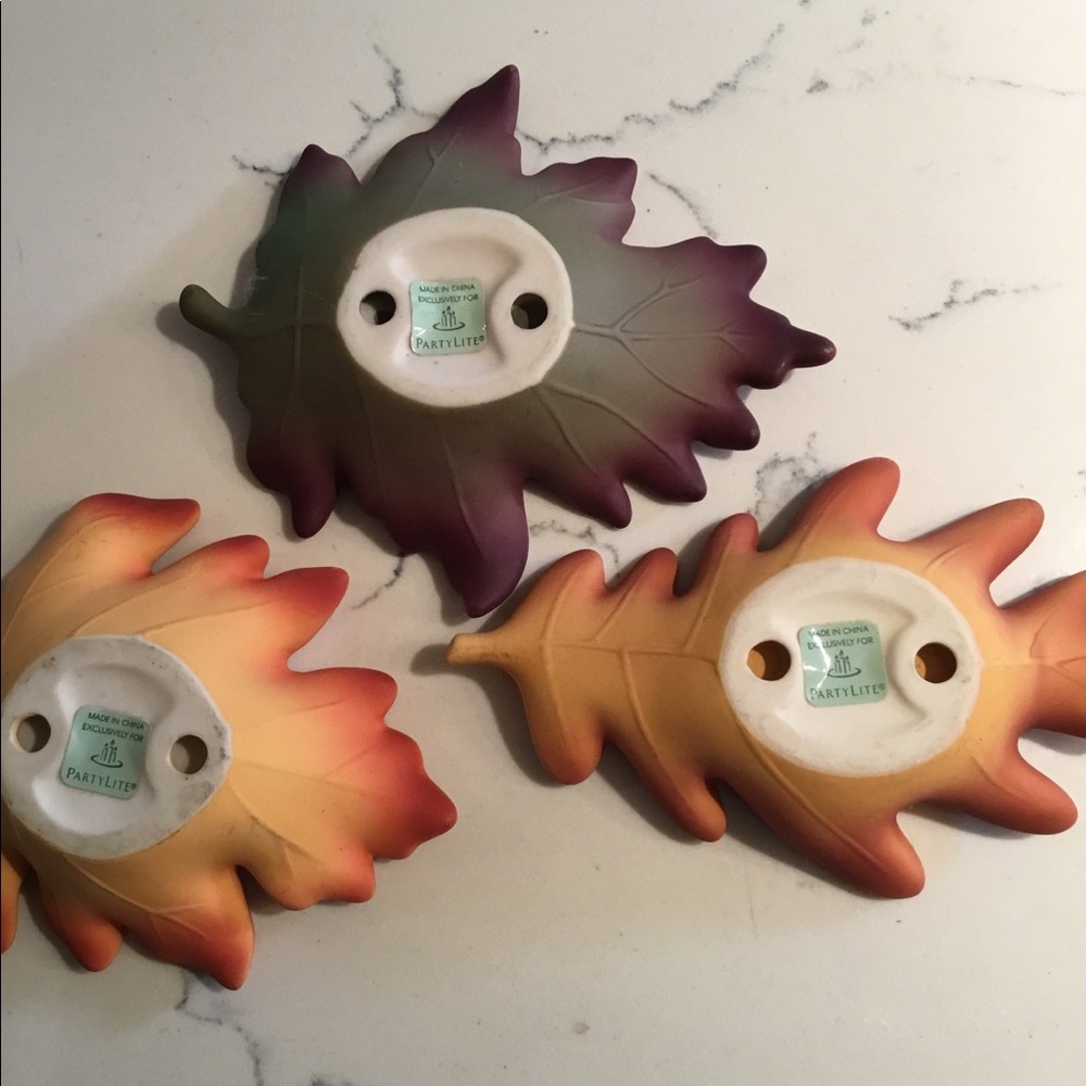 Partylite set of 3 tea light candle holders - Picture 5 of 5